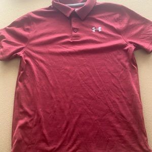 Boys UNDER ARMOUR Golf/Polo T-Shirt Size LARGE